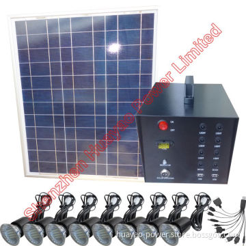 40W Solar Panel Kit for Light and Fan and TV